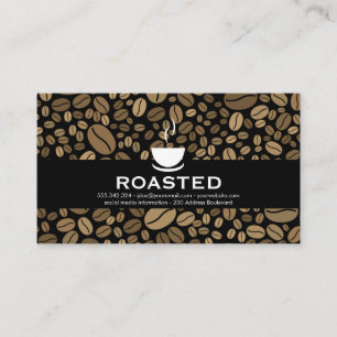 Coffee Bean Background Business Card
