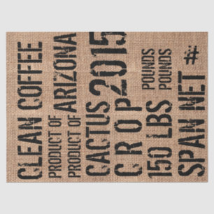 Coffee Bean Bag Tissue Paper