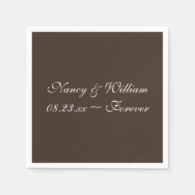 Coffee Bean Best Colour Design Napkins (Front)