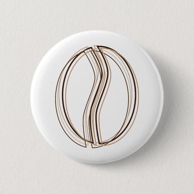 coffee bean blur 6 cm round badge (Front)