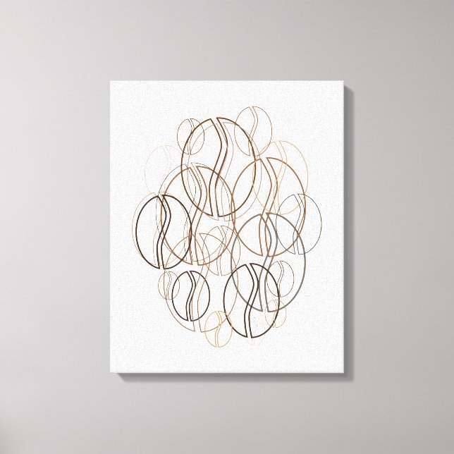 coffee bean blur canvas print (Front)