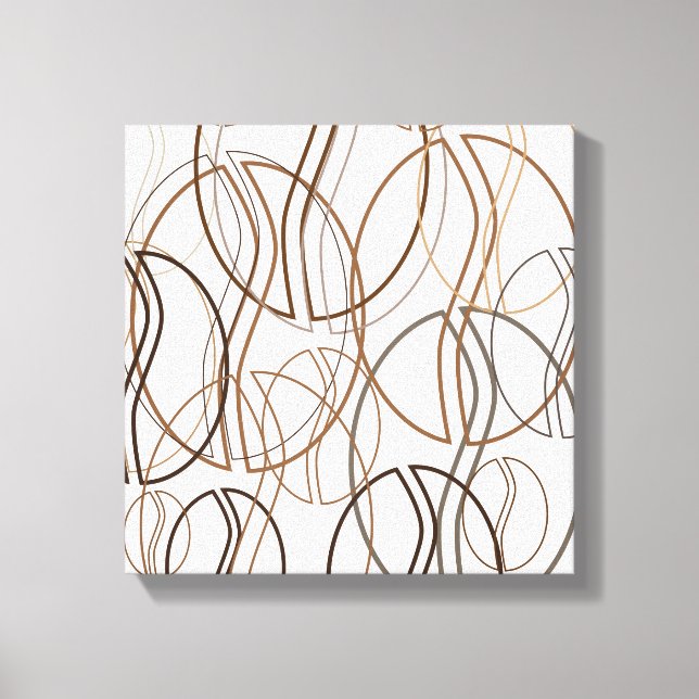coffee bean blur canvas print (Front)