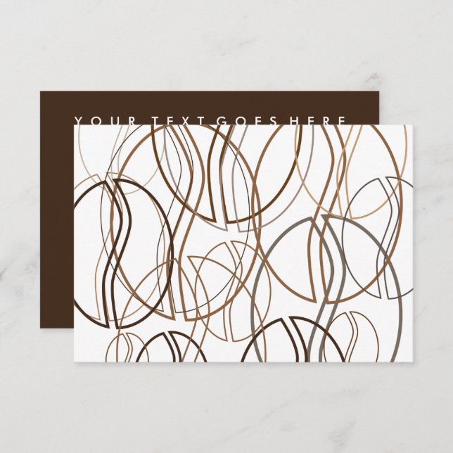 coffee bean blur invitation (Front/Back)