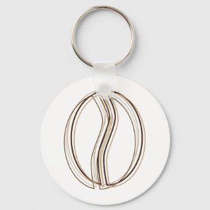 coffee bean blur key ring