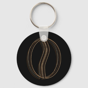 coffee bean blur key ring