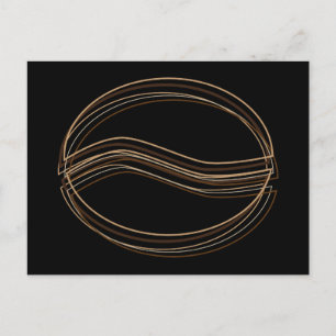 coffee bean blur postcard