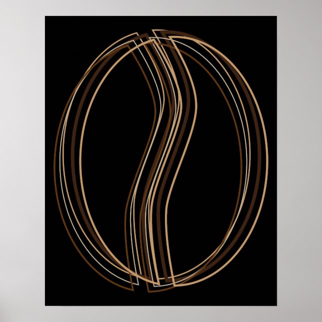 coffee bean blur poster (Front)