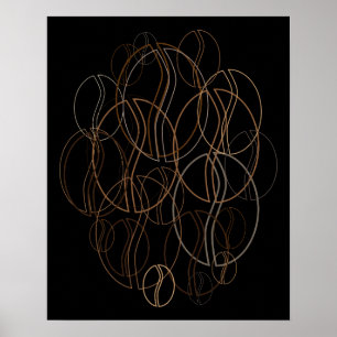 coffee bean blur poster