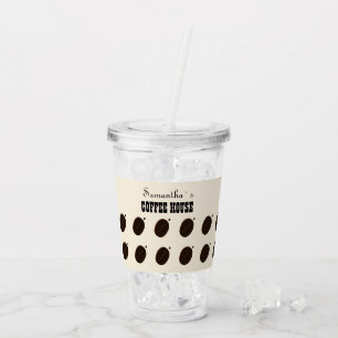 Coffee Bean Branded Business Professional Acrylic Tumbler