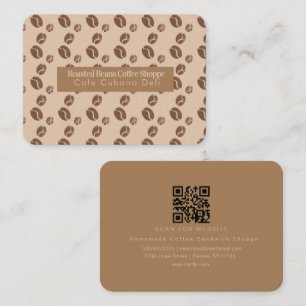 Coffee Bean Brewing Shop Barista Mighty Business Card