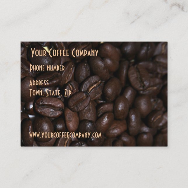 Coffee Bean Business Card (Front)
