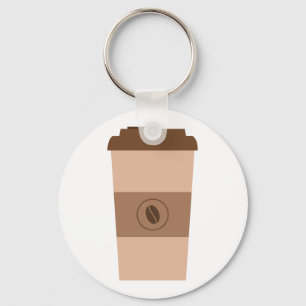 Coffee Bean Cup Key Ring