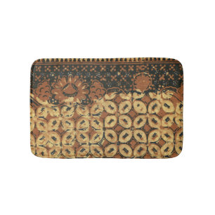 Coffee Bean Earthy Boho Rustic Bath Mat