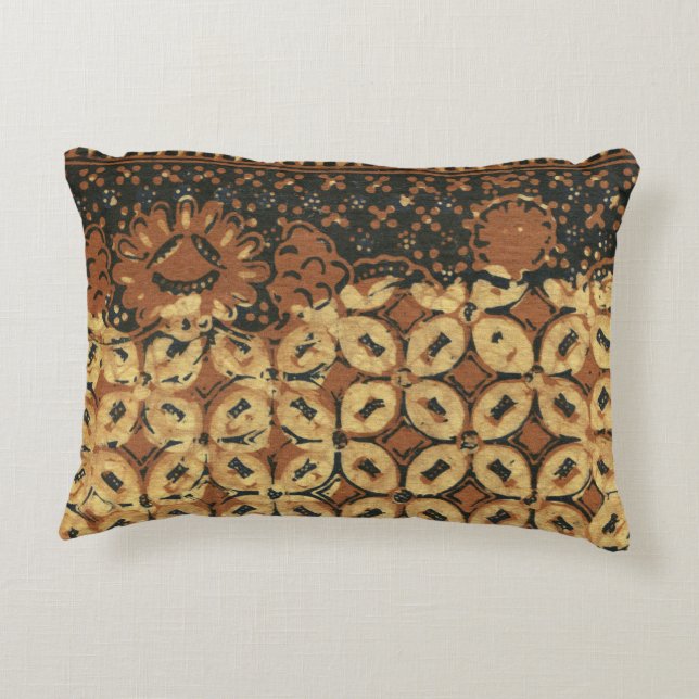 Coffee Bean Earthy Boho Rustic Decorative Cushion (Back)