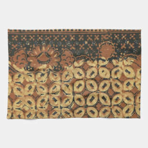 Coffee Bean Earthy Boho Rustic Tea Towel