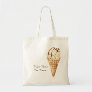 Coffee Bean Ice Cream Cone Tote Bag