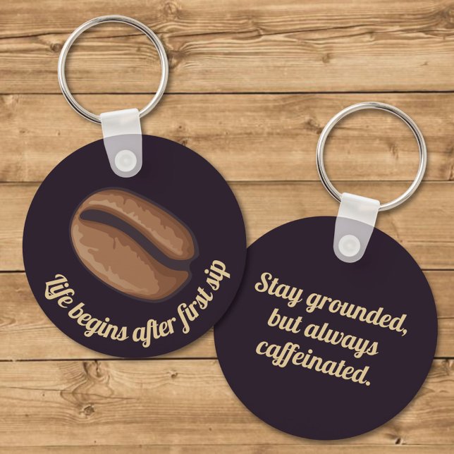 Coffee Bean Icon Keychain (Creator Uploaded)