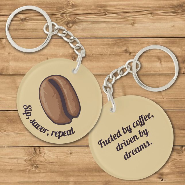 Coffee Bean Icon Keychain (Creator Uploaded)