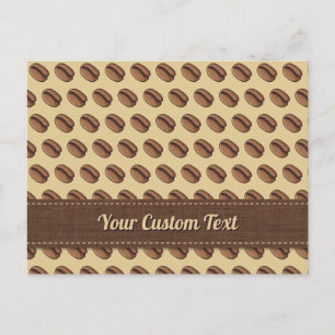 Coffee Bean Icon Postcard