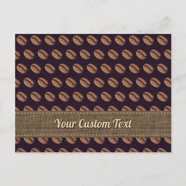 Coffee Bean Icon Postcard (Front)