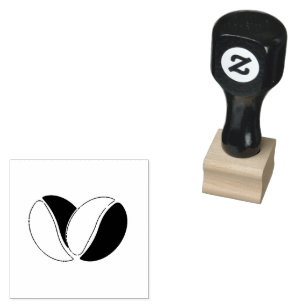 Coffee Bean Icon Rubber Stamp