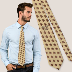 Coffee Bean Icon Tie