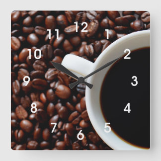 Coffee Bean Kitchen Wall Clock