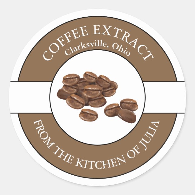 Coffee Bean Label  (Front)