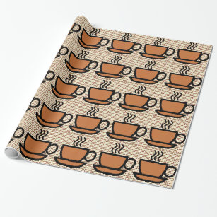 Coffee Bean Love Wrapping Paper