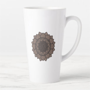 Coffee Bean Mandala-Modern Organic-Coffee Lovers- Latte Mug