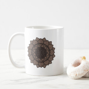 Coffee Bean Mandala-Modern Organic-Coffee Lovers- Mug