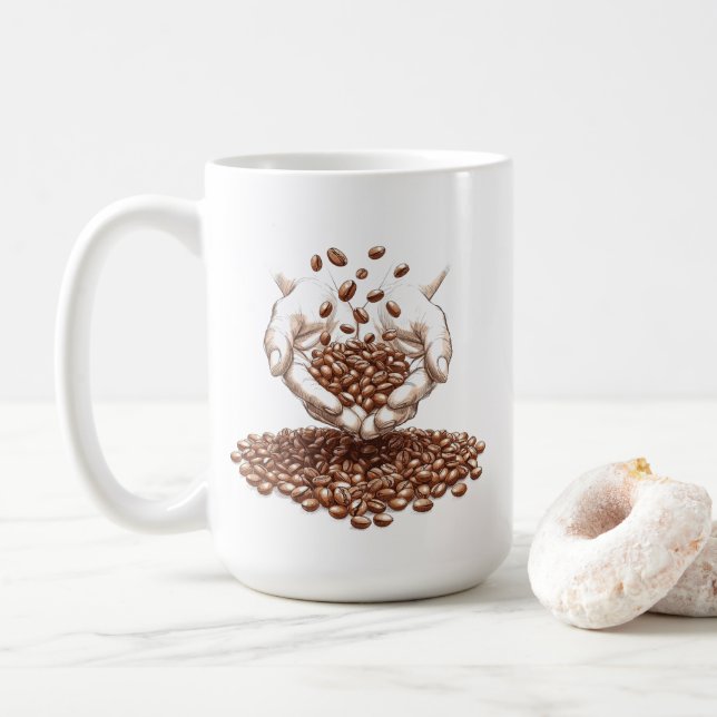 Coffee Bean Mug (With Donut)