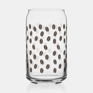 Coffee Bean Pattern Can Glass