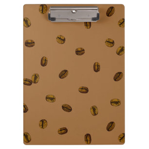 Coffee Bean Pattern Clipboard