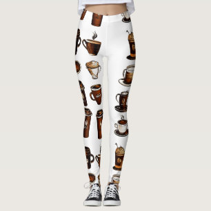 Coffee Bean Pattern Leggings