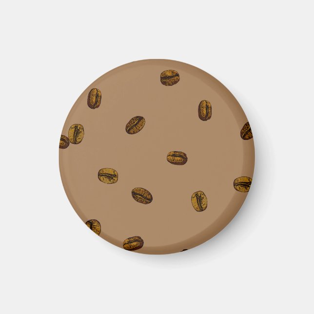 Coffee Bean Pattern Magnet (Front)