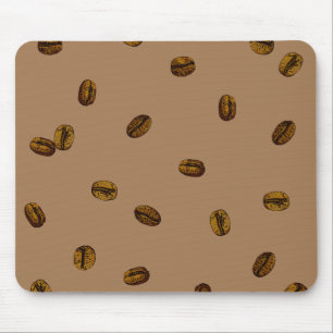 Coffee Bean Pattern Mouse Mat