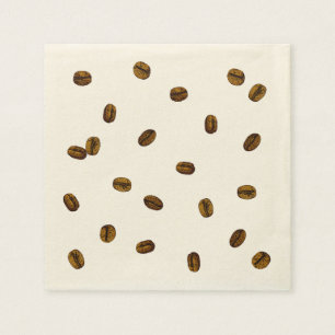Coffee Bean Pattern Napkin
