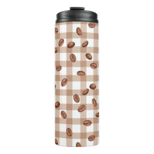 Coffee Bean Pattern Thermal Tumbler