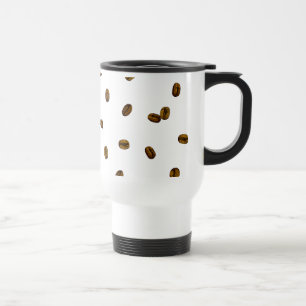 Coffee Bean Pattern Travel Mug