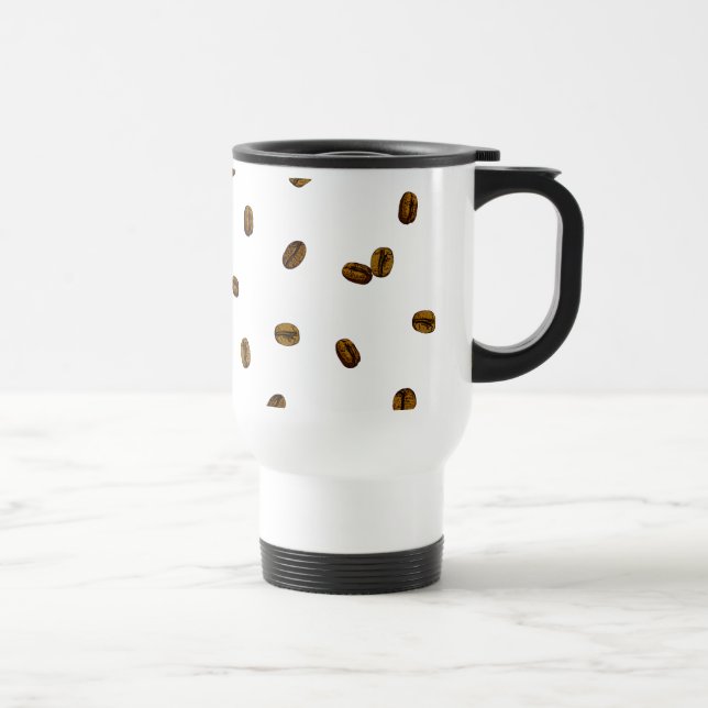 Coffee Bean Pattern Travel Mug (Right)