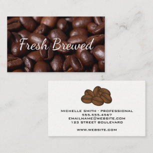 Coffee Bean Pile Business Card