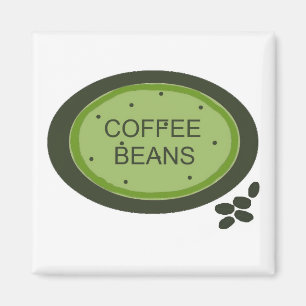Coffee Bean Sign Magnet