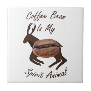 Coffee Bean Spirit Animal Tile