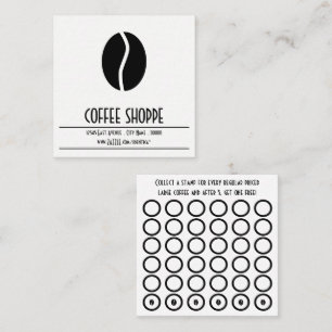 coffee bean stamp card