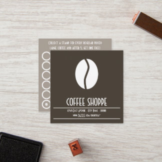 coffee bean stamp card