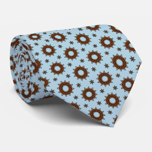 Coffee Bean Stars Neck Tie