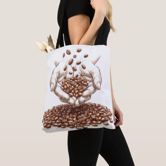 Coffee Bean Tote Bag (Close Up)