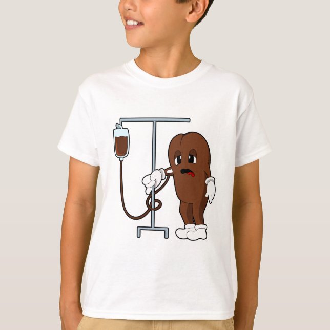 Coffee bean with Coffee pot T-Shirt (Front)