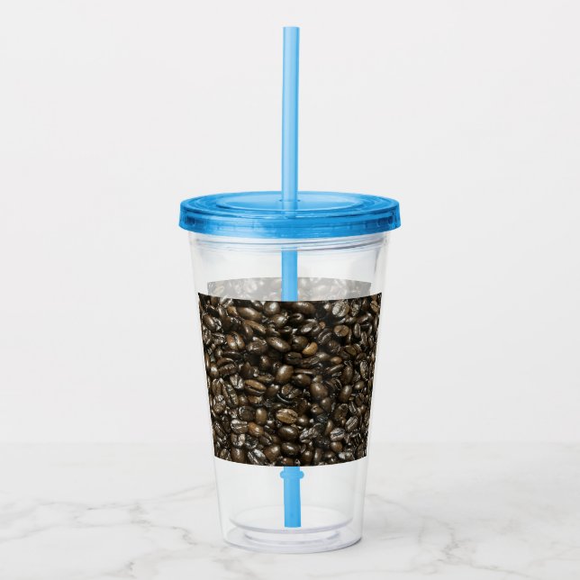 Coffee Beans Acrylic Tumbler (Front)